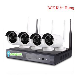 Bộ 4 camera wifi + đầu ghi 1MP + Ổ cứng 500Gb