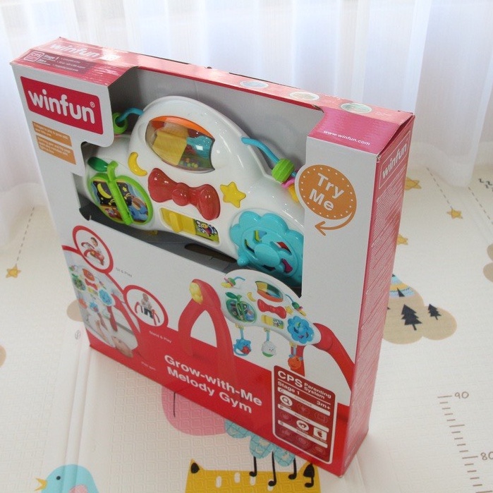 Kệ đồ chơi chữ A cho bé kế hợp đồ chơi bàn nhạc - tập đứng - 00822 Winfun - Đồ chơi phát triển kỹ năng cho bé sơ sinh