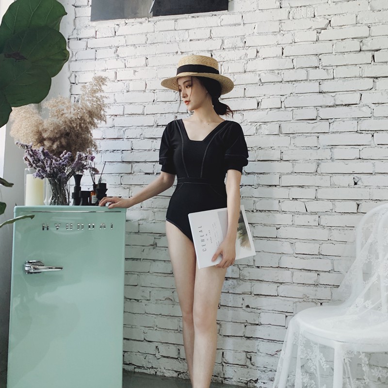 Bộ Đồ Bơi Màu Đen Phong Cách Hàn Quốc Cho Nữ | BigBuy360 - bigbuy360.vn