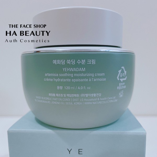 [AUTH] Kem Dưỡng Ẩm Làm Dịu Da YEHWADAM ARTEMISIA SOOTHING MOISTURIZING CREAM 120ml The Face Shop