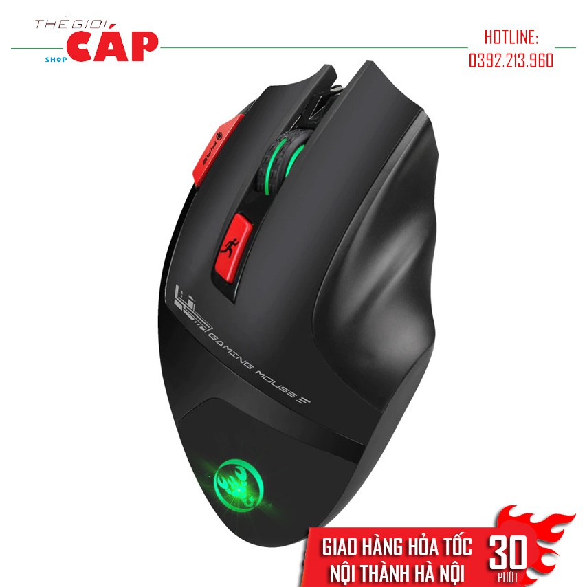 Chuột Gaming Chơi Game Không Dây 4800DPI Wireless 2.4GHz HXSJ T88