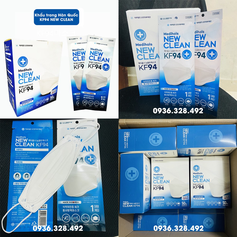 [Tặng nước sát khuẩn] KHẨU TRANG KF94 NEW CLEAN HÀN QUỐC | BigBuy360 - bigbuy360.vn