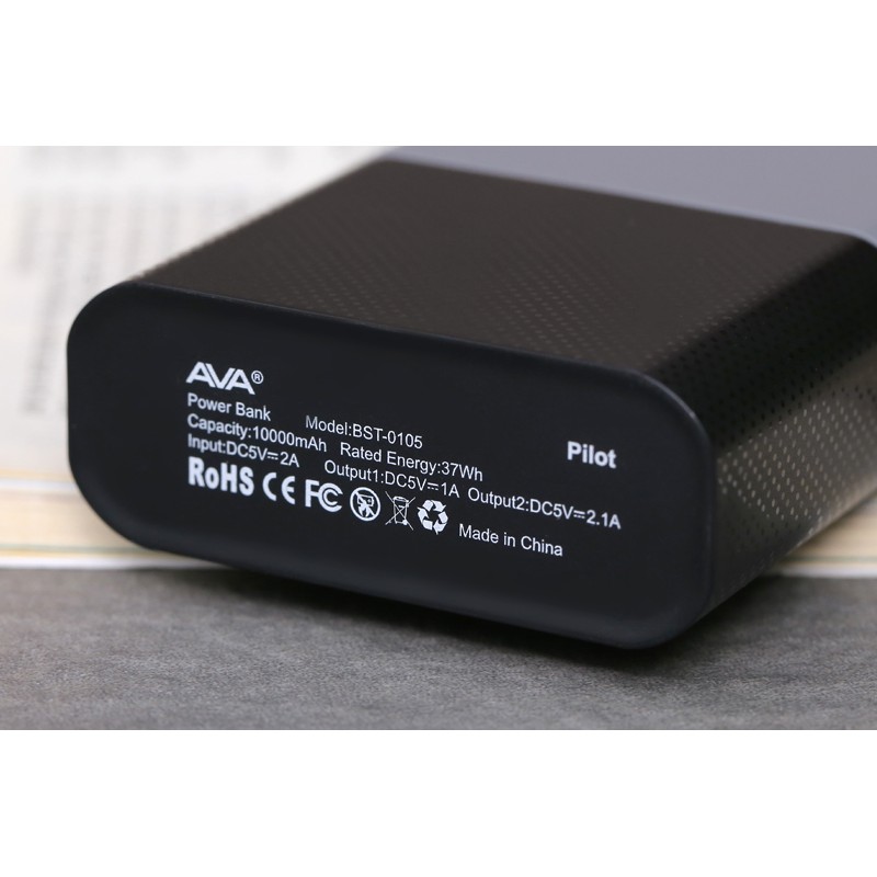 Pin sạc dự phòng Polymer 10.000mAh AVA Pilot