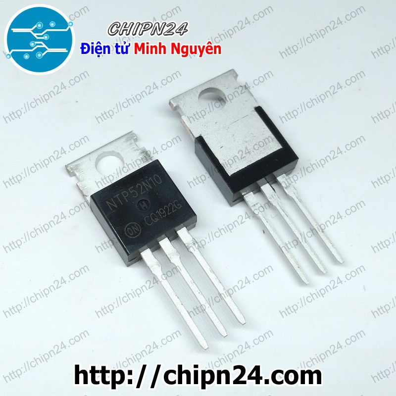 [1 CON] (KT1) Mosfet 52N10 TO-220 52A 100V Kênh N (NTP52N10 NTP 52N10)