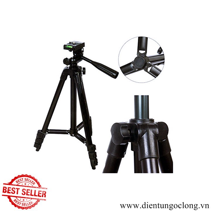 Chân Máy Tripod 3 Chân Cho Điện Thoại Model TF3120 Chất Liệu Hợp Kim