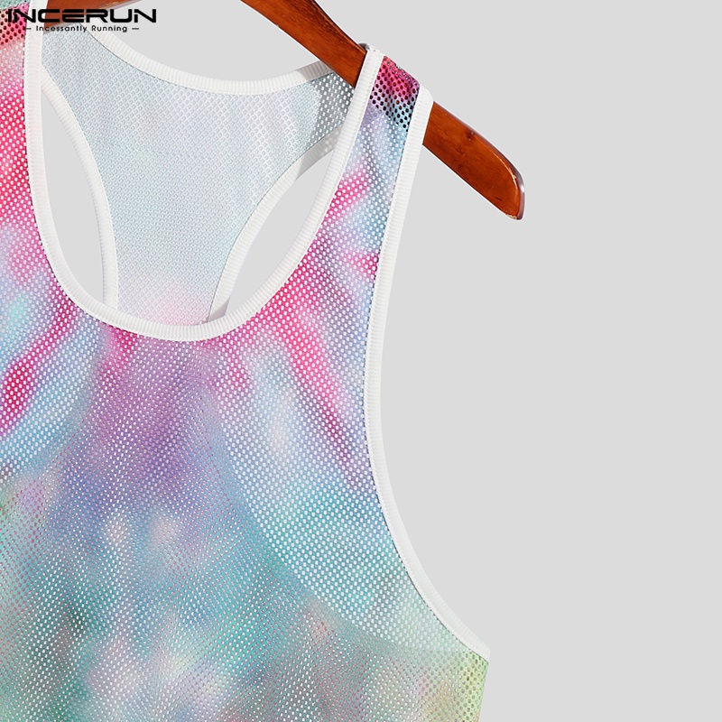 INCERUN Áo Thun Ba Lỗ Thời Trang Mùa Hè Sành Điệu Cho Nam