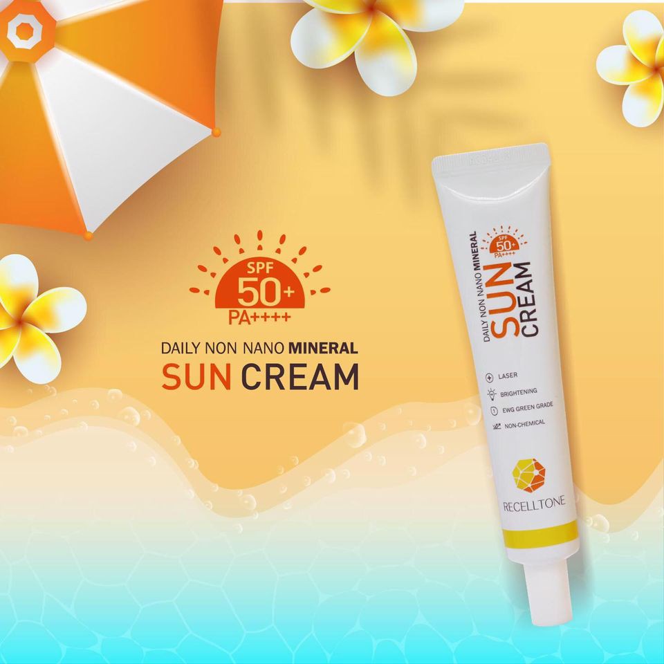 Kem Chống Nắng Sun Cream 𝐑𝐄𝐂𝐄𝐋𝐓𝐎𝐍𝐄 Tặng kèm 1 trà táo giảm cân