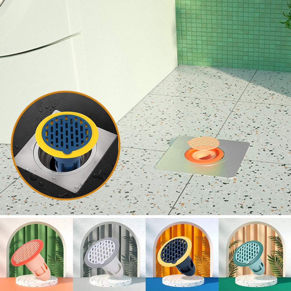 Nắp Đậy Cống Thoát Nước Nhà Tắm Bằng Silicone Chống Mùi Hôi Ngăn Mùi Hôi Tiện Lợi
