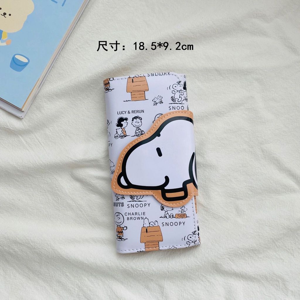Ví đựng tiền xu in hình Snoopy đáng yêu kiểu Hàn Quốc