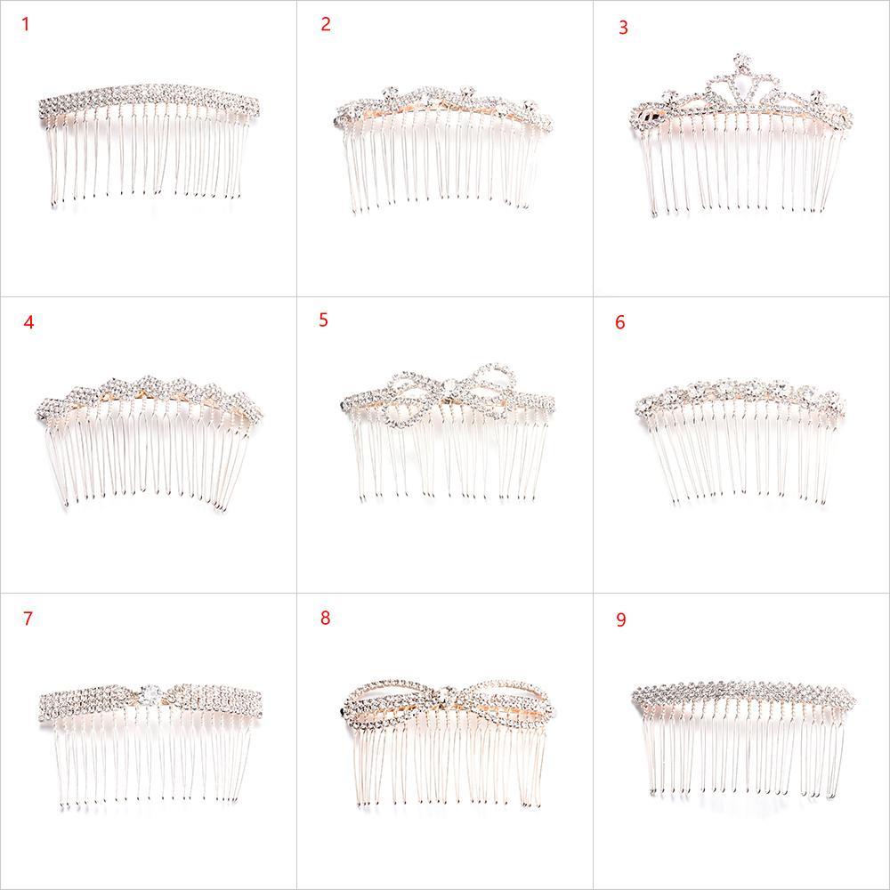 Kẹp Tóc Cô Dâu Sang Trọng Ket1|Kẹp Tóc Hình Vương Miện Có Đính Đá