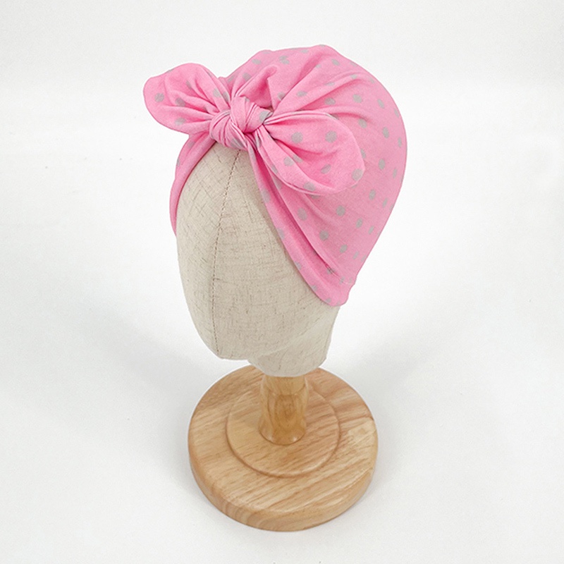 Mũ turban chấm bi thắt nơ phong cách Ấn Độ dễ thương làm phụ kiện chụp ảnh cho bé
