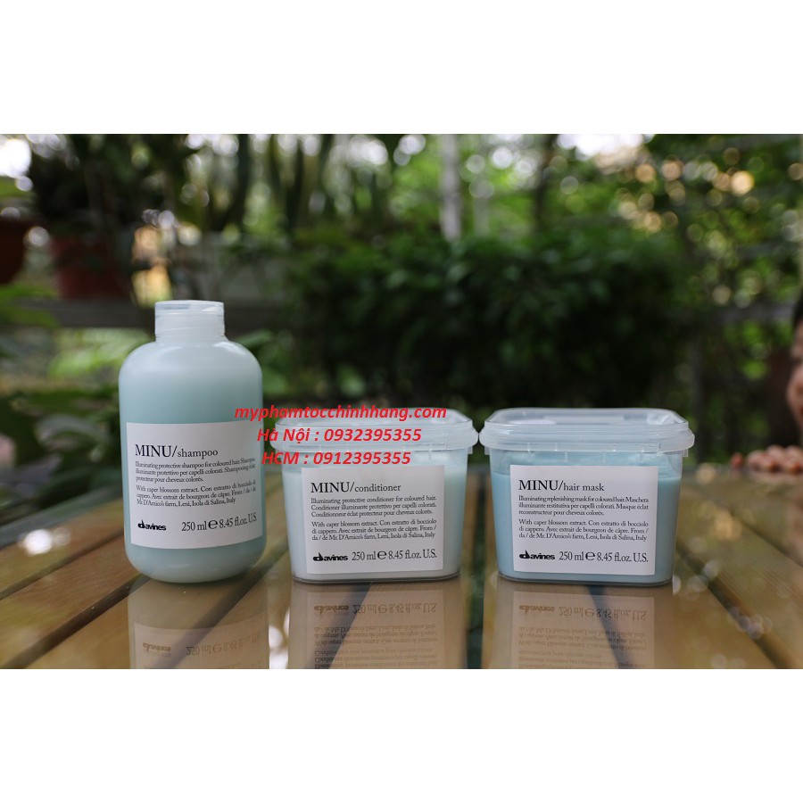 DẦU GỘI VÀ XẢ DƯỠNG BÓNG DAVINES MINU 250ml