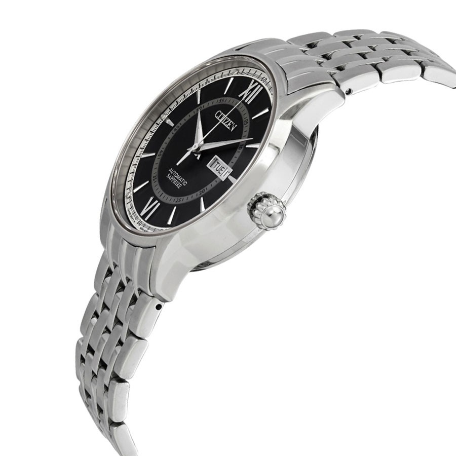 Đồng Hồ Nam Citizen Dây Thép Không Gỉ NH8325-56E - Mặt Đen (Sapphire)