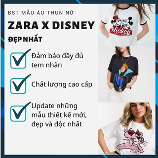 Áo thun nữ tay ngắn ZR bộ sưu tập các mẫu Disney đẹp nhất
