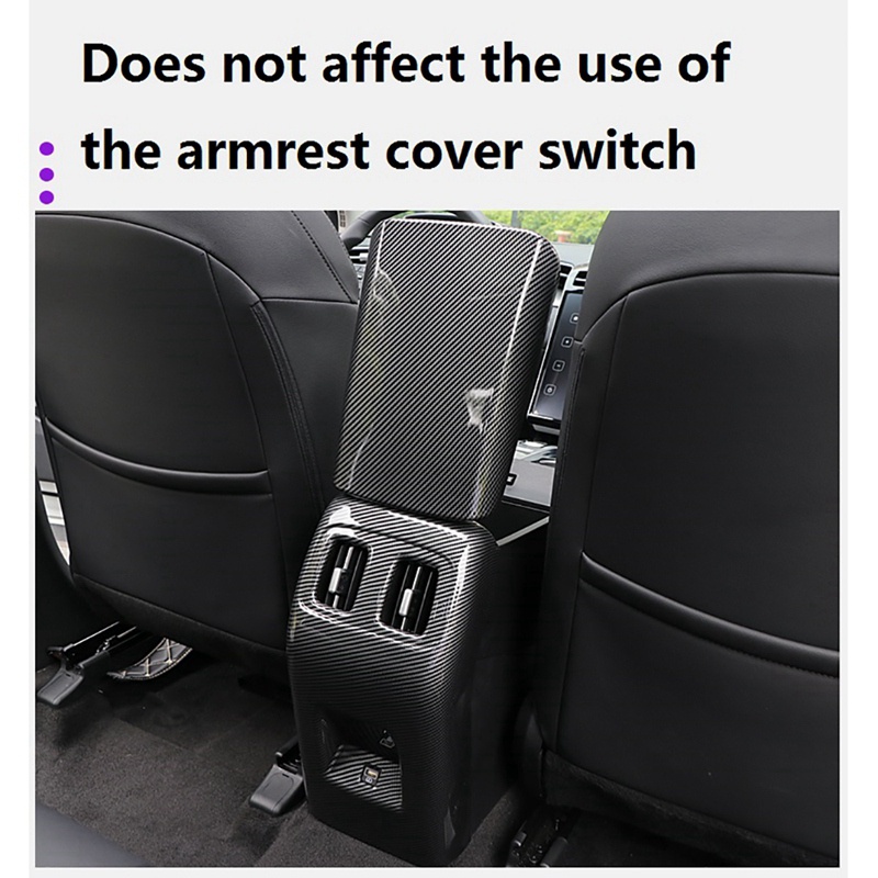 Miếng Dán Lỗ Thông Khí Ghế Sau Xe Hơi Hyundai Tucson 2021 2022 Bằng Sợi Carbon