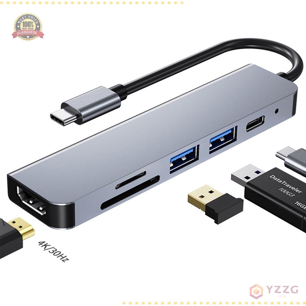 Bộ chia cổng type C 4K USB 2.0/3.0 HDMI cho Apple Macbook