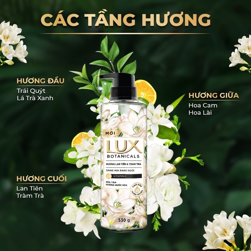 Sữa Tắm LUX BOTANICALS Hương Nước Hoa 530g