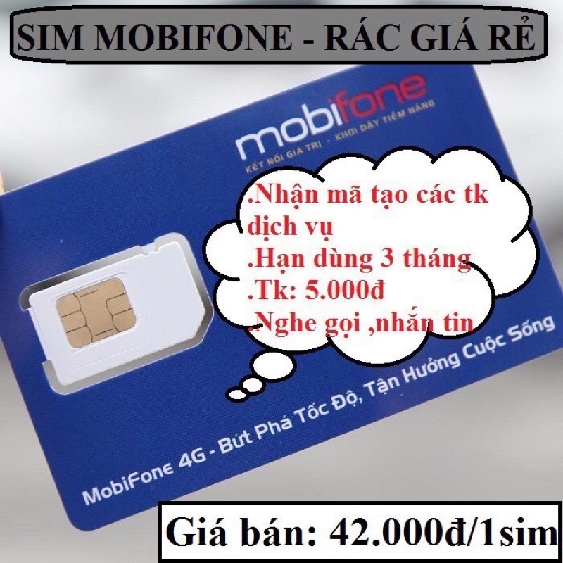 Sim số Mobifone Nghe gọi - Tạo tài khoản