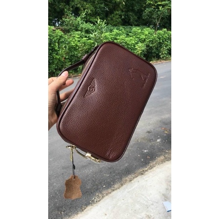 Túi cầm tay da bò thật Maldini 100%