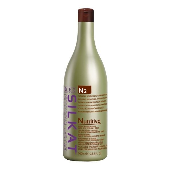 Dầu xả dinh dưỡng khoáng chất tái cấu trúc tóc Bes Hergen Silkat Nutritivo N2 Conditioner 1000ml