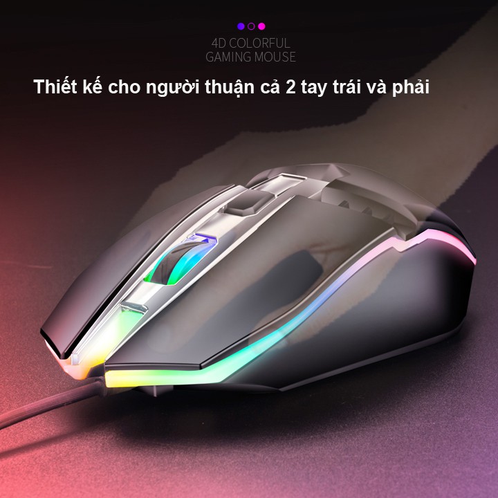 Chuột Game K-SNAKE M5 Đèn led RGB màu tự thay đổi - NK