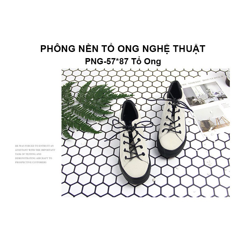 PHÔNG NỀN CHỤP ẢNH TỔ ONG, CARO NGHỆ THUẬT PNG-57x87 / 54x78