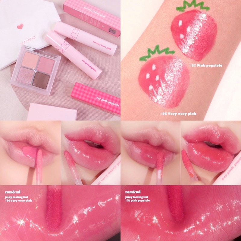 [Màu 22-27] Son tint lì Romand Juicy Lasting Tint Bare/Summer Light Series 2021