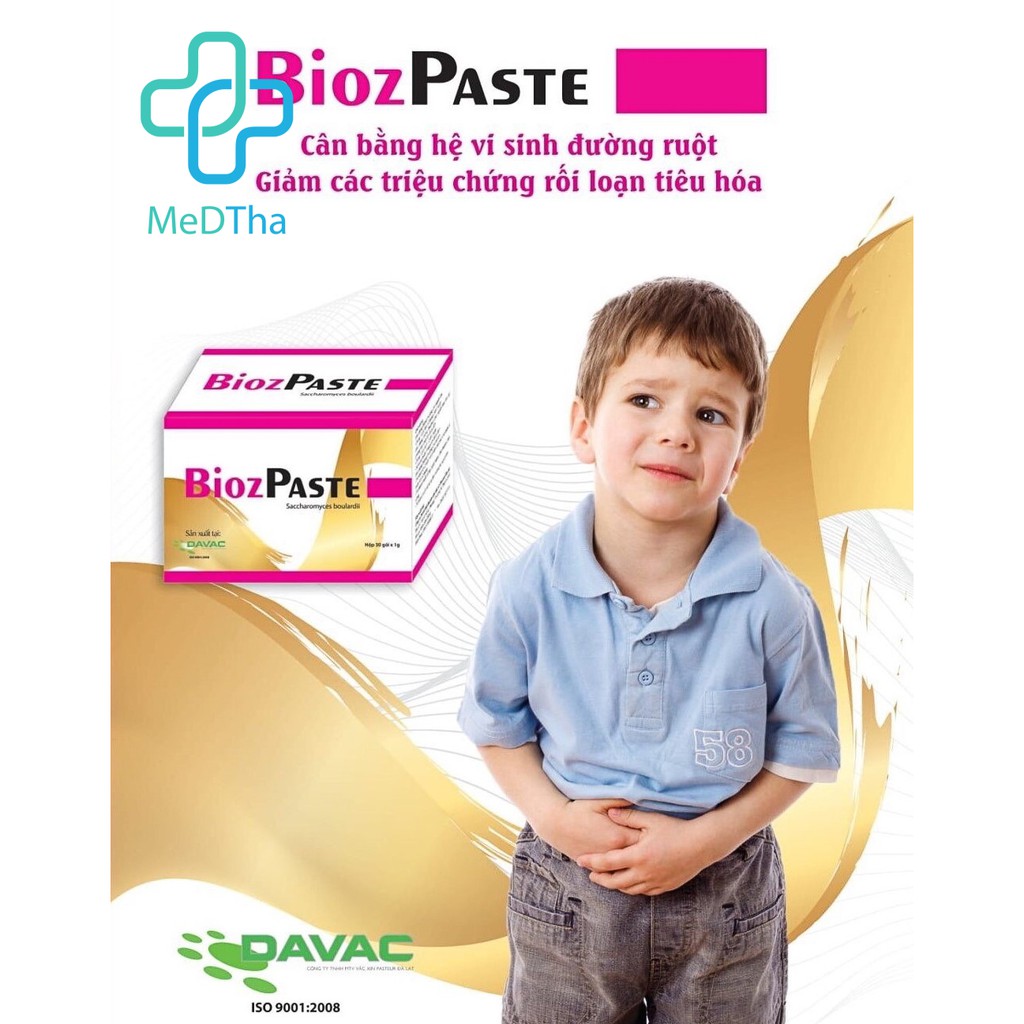 Men tiêu hóa BiozPaste - Cân bằng hệ vi sinh đường ruột, điều chỉnh rối loạn tiêu hóa - Viện Pasteur Đà Lạt (DAVAC)
