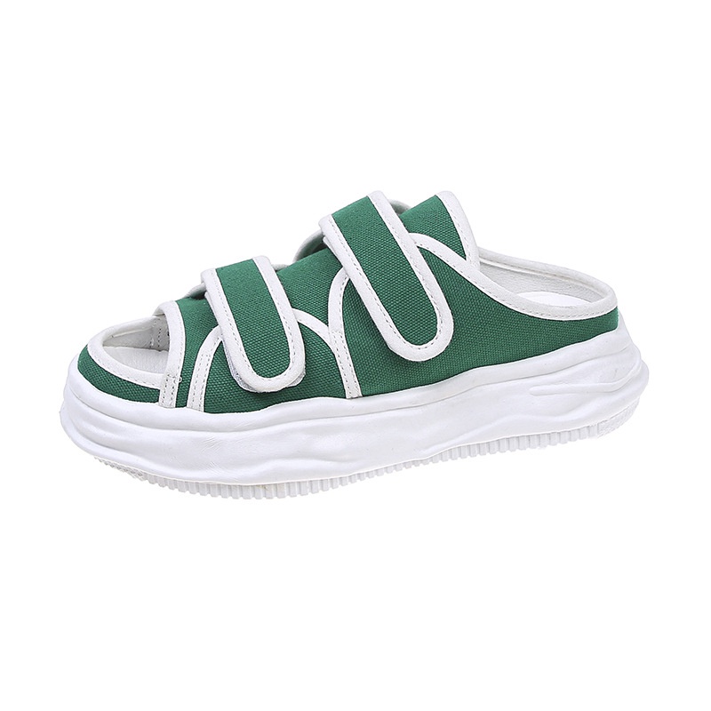 Dép thể thao IELGY đế xuồng phối màu độc đáo thời trang cho nữ