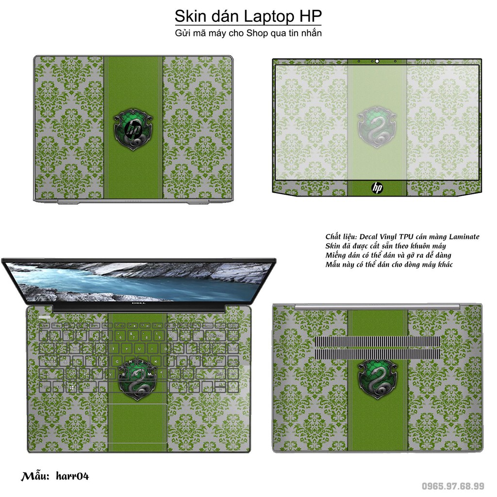 Skin dán Laptop HP in hình Harry Potter (inbox mã máy cho Shop)