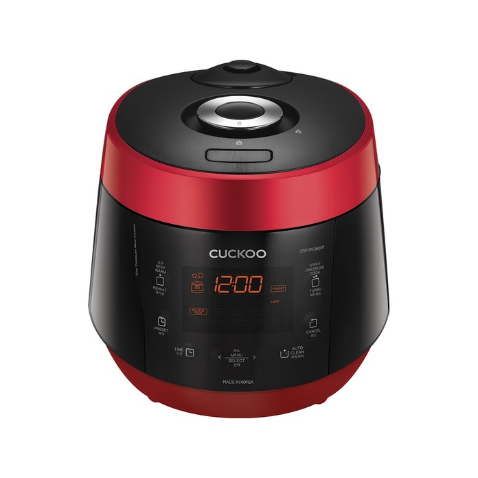 Nồi cơm điện Cuckoo CRP-PK0600F/BKRDVN màu đen đỏ dung tích 1.08L