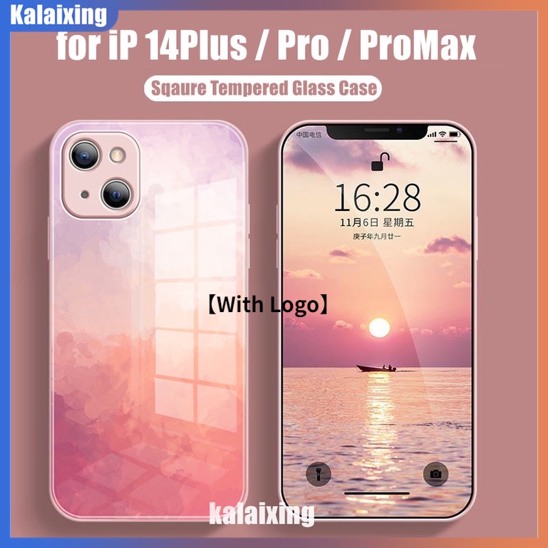 Ốp Điện Thoại Cứng Viền Mềm 12 Màu Nước Cho iPhone 14 Pro Max 14Pro 14 Plus