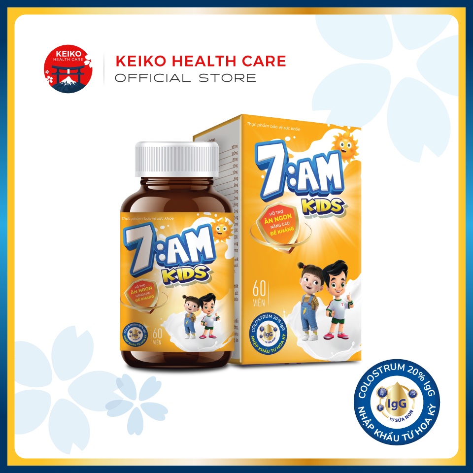 Viên sữa non 7AM bổ sung sữa non, vitamin và khoáng chất cần thiết cho sự phát triển của trẻ