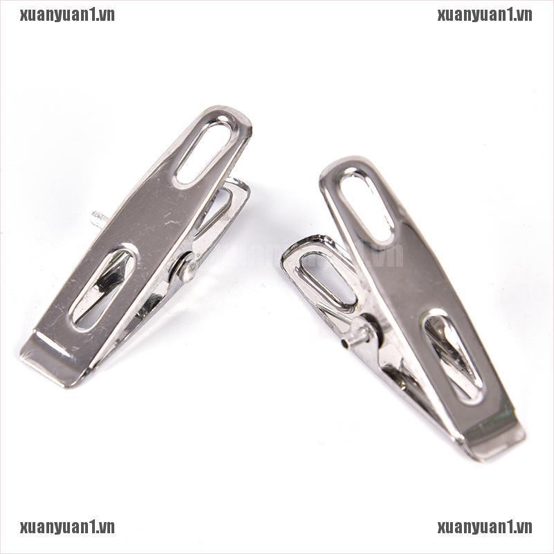 1 [XUANYUAN1] 20 Kẹp Kim Loại Không Gỉ Phơi Quần Áo