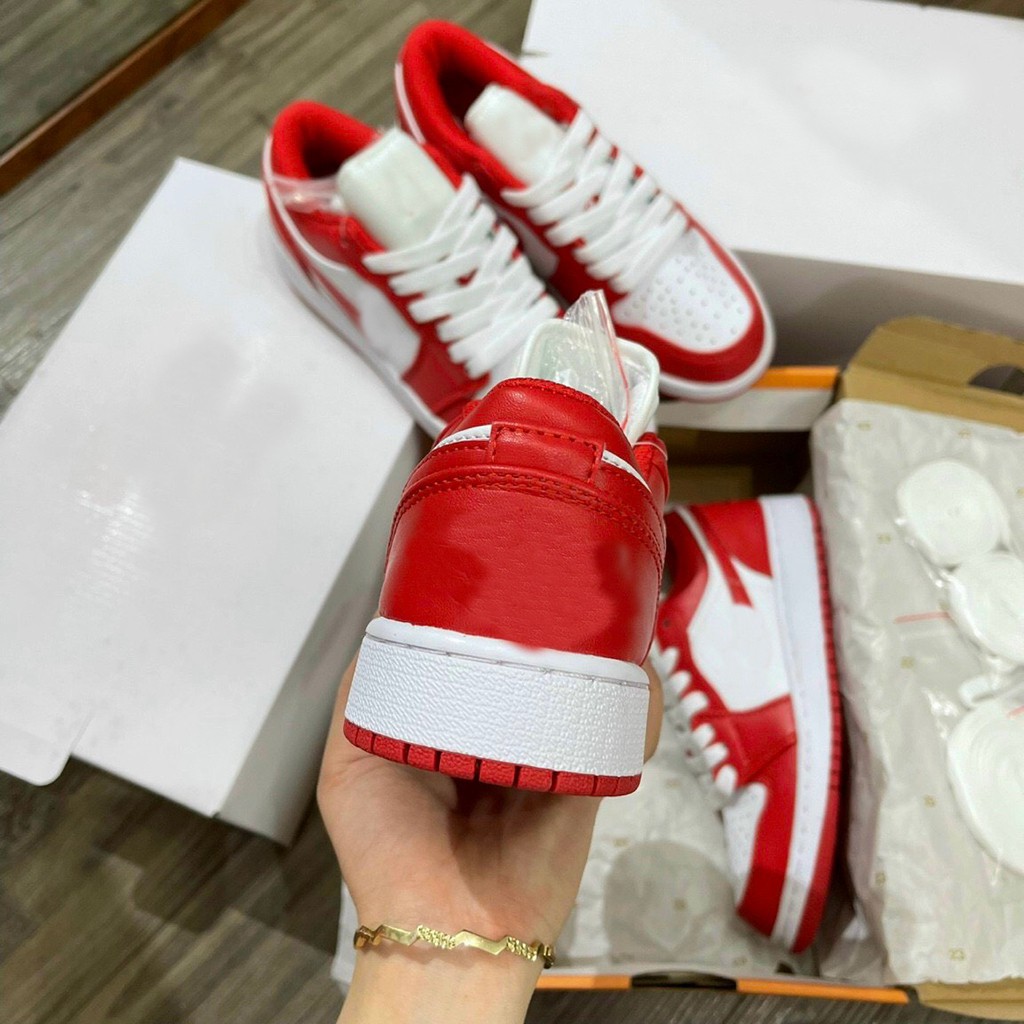 Giày Sneakers Low Red White Đỏ Trắng cao cấp mã 217