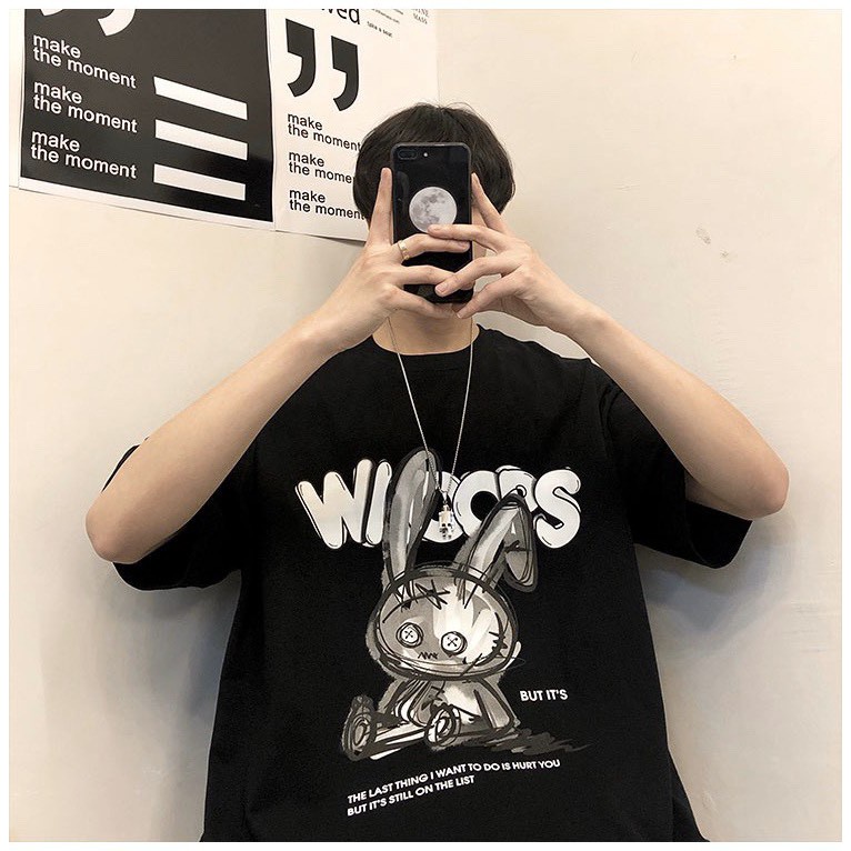 Áo thun tay lỡ form rộng Unisex, áo phông cotton Oversize mới trend HELOO SUMMER