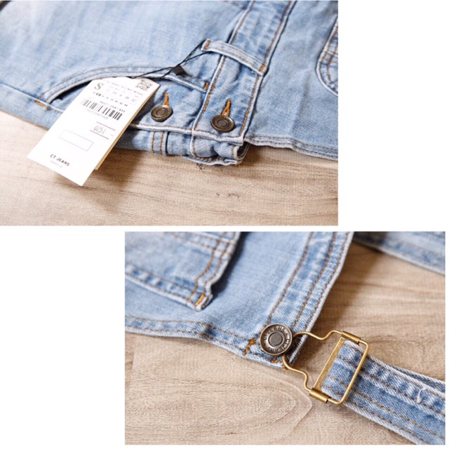 Freeship 99k TQ_Yếm jeans người lớn