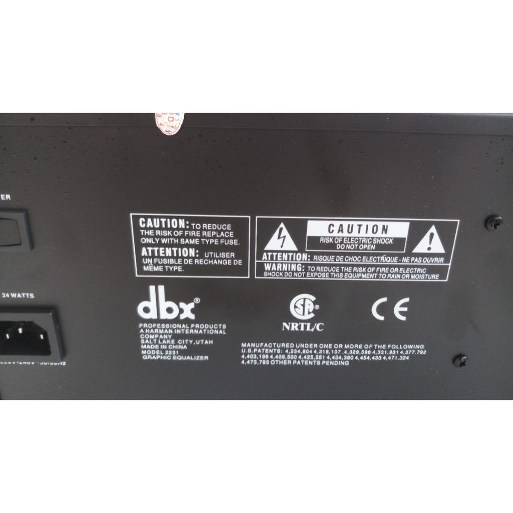 Lọc âm EQ DBX - 2231, Bộ equalizer 2 tầng DBX