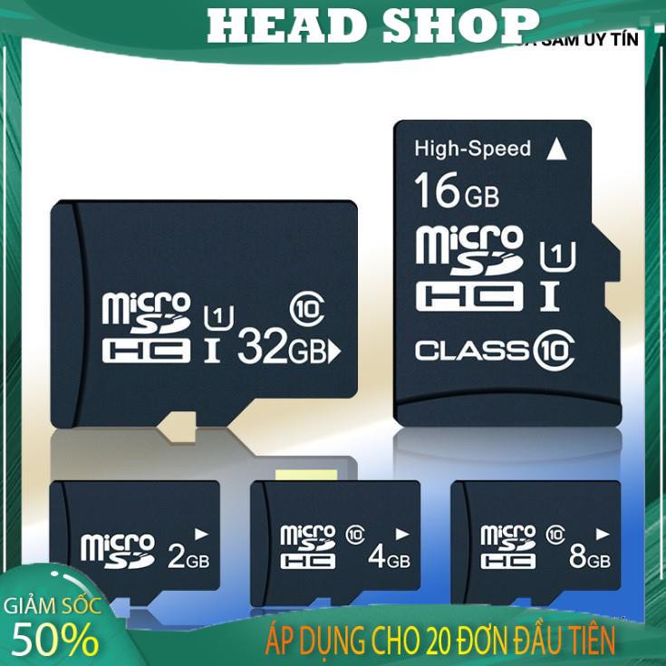 Thẻ nhớ 32gb Class 10 cho điện thoại, camera, máy ảnh ( Gía sập sàn ) HEAD SHOP