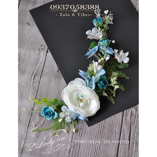 Ốp Hoa cài tóc cô dâu PF0075BL08