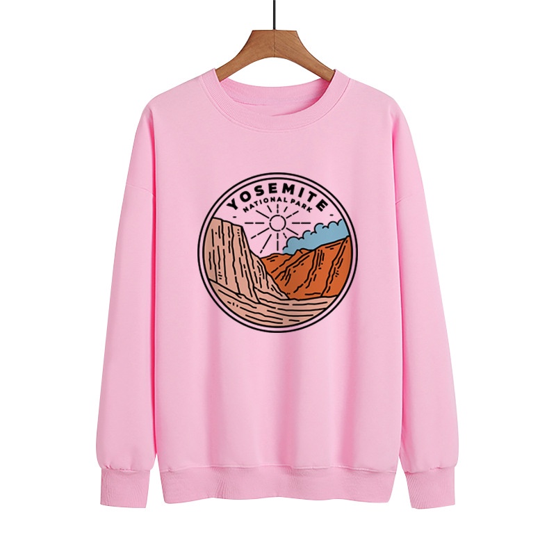 Áo Nỉ Sweater Form Rộng Unisex In Hình Công Viên YOSEMiTE Style Hàn Quốc HOT TREND BB HOODIE