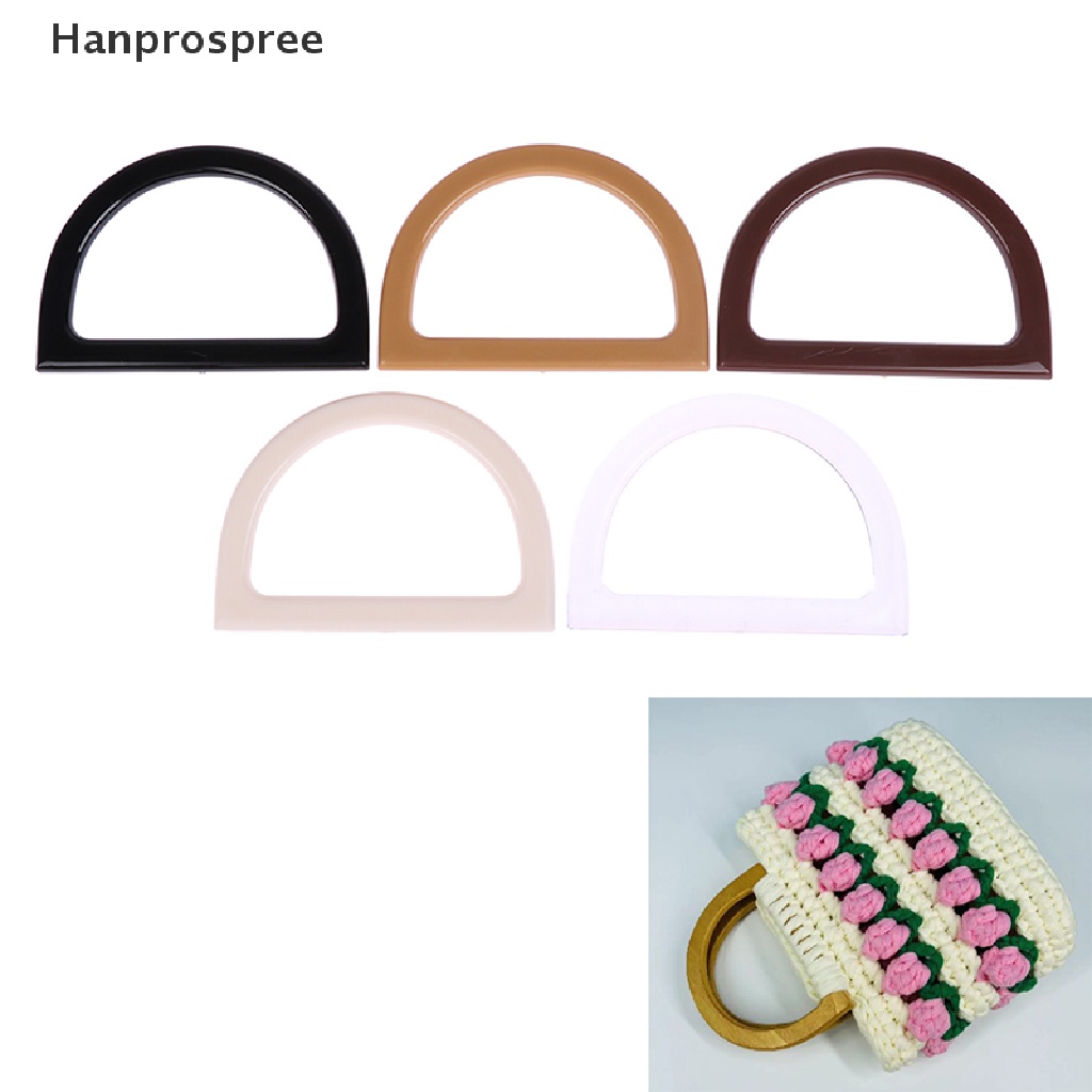 Hanprospree &gt; Tay Cầm Túi Hành Lý Hình Chữ D Bằng Resin Thủ Công