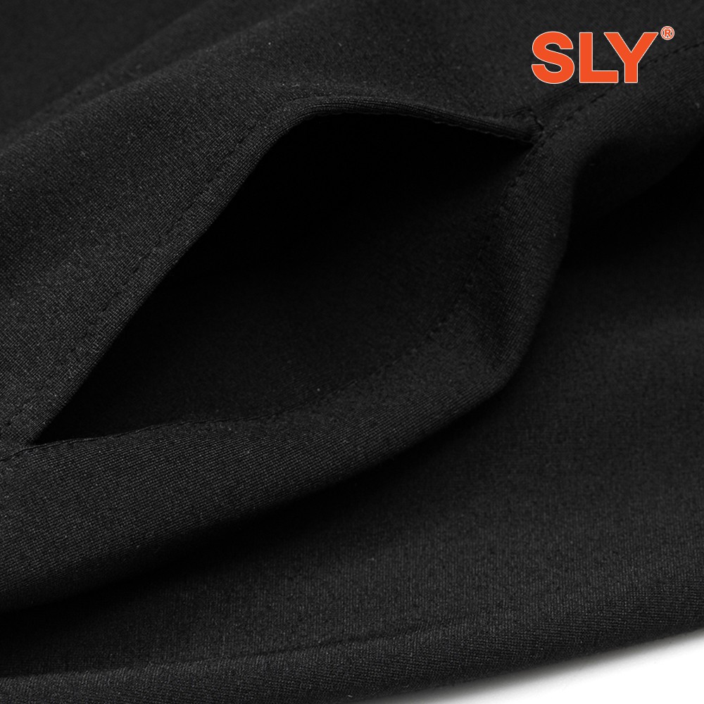 QUẦN VẢI PICIGEN SLY RUBBER LOGO ĐEN