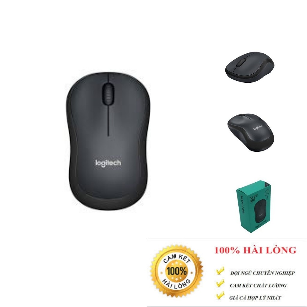 Chuột không dây LOGITECH M220 Silent giảm tiếng ồn.Hàng chính hãng tặng kèm pin AA