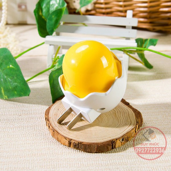 Đèn ngủ trứng gà - cảm biến ánh sáng 3w