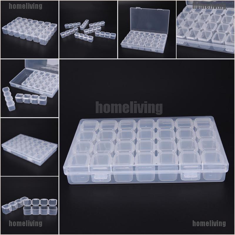 Hộp Nhựa Đựng Trang Sức 28 Ngăn Điều Chỉnh Được