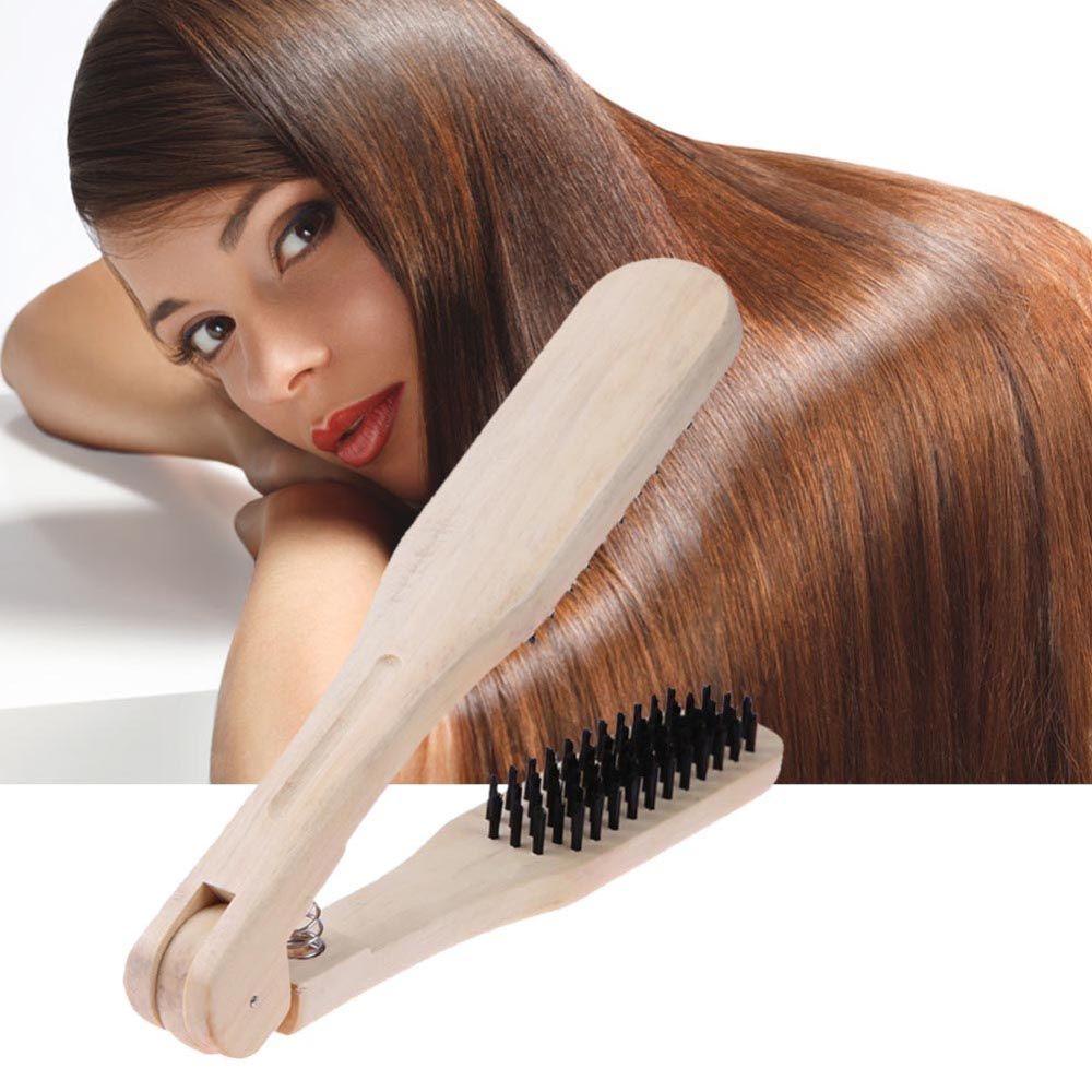 Lược Đôi Chải Tóc Chuyên Nghiệp Thiết Kế Hình Chữ V Tiện Dụng