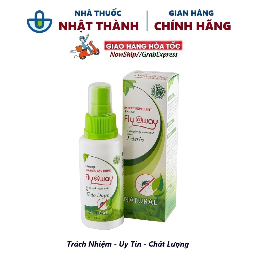 Bình xịt muỗi thảo dược Fly away  - Nhà thuốc Nhật Thành