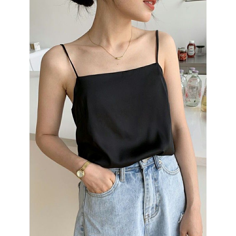 ÁO HAI DÂY ĐEN CHO NỮ