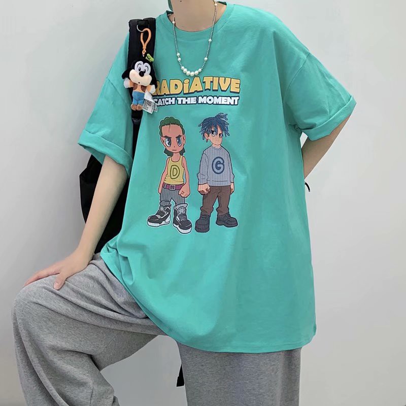 Áo Thun Tay Ngắn In Hình Anime Thời Trang Unisex